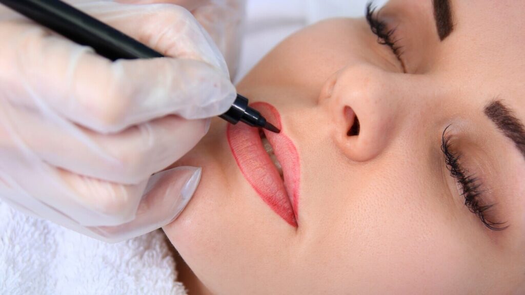 Lip Blushing Procedure